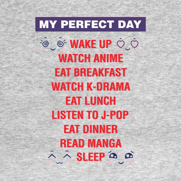 My perfect day, watch anime, watch k-drama by Hinode